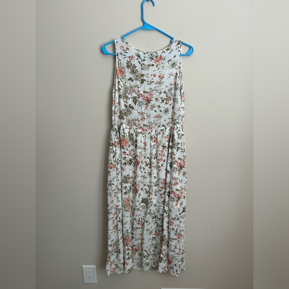 Frye Floral Printer Button Front Sleveless Dress … - image 7